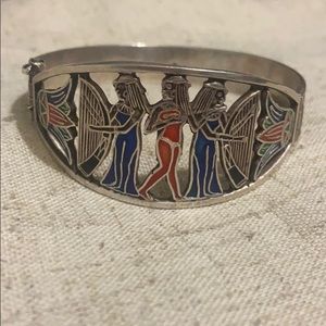 Sterling silver handmade vintage bracelet